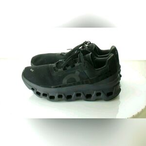 On Cloudmonster Running Tennis Shoe Sneakers In Black Women size 10M or Men 8.5M